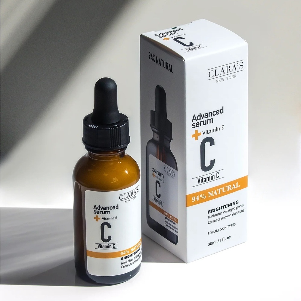 NWT Clara’s New York Brightening Advanced Serum w/ Vitamin C + E New in Box